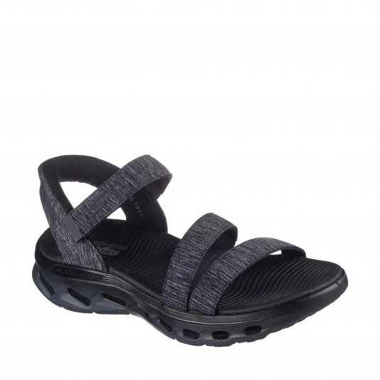 Go Walk Glide Step 2.0 Sandal Black/Grey