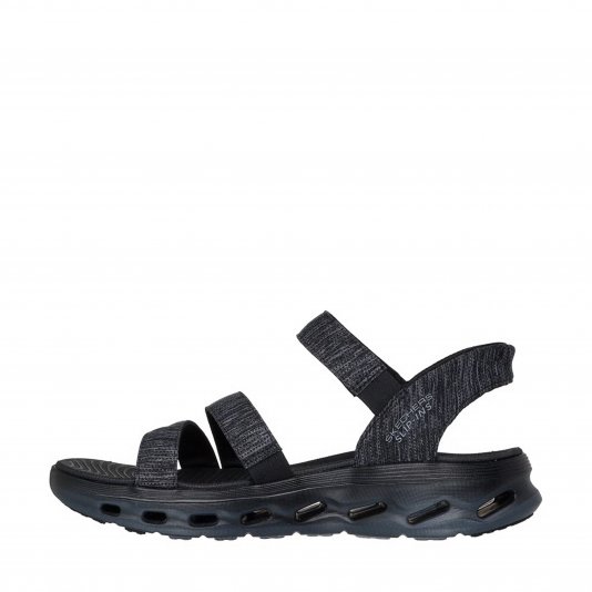 Go Walk Glide Step 2.0 Sandal Black/Grey