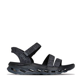 Go Walk Glide Step 2.0 Sandal Black/Grey