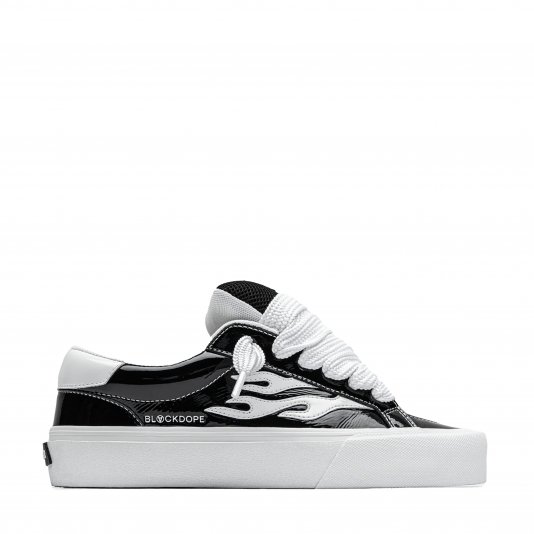 Logan Puff Blackdope Black Patent Leather