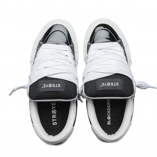 Logan Puff Blackdope Black Patent Leather