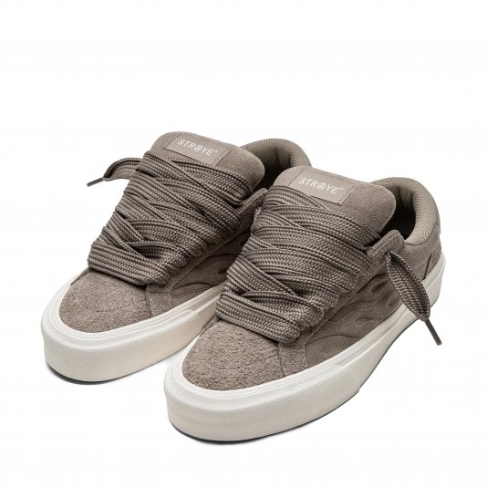 Logan Puff Taupe Bevel