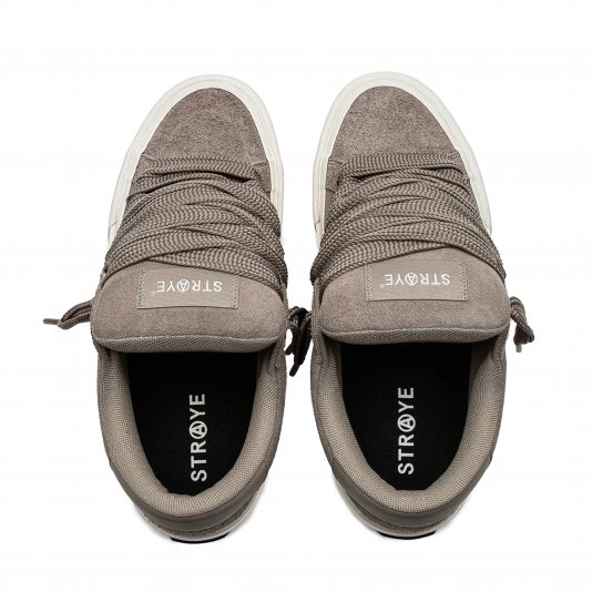 Logan Puff Taupe Bevel