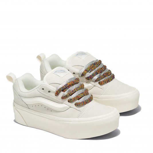 Knu Skool Max Stackform White/Laces Multi