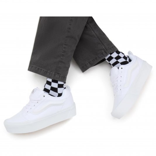 Knu Skool Max Stackform Mono White