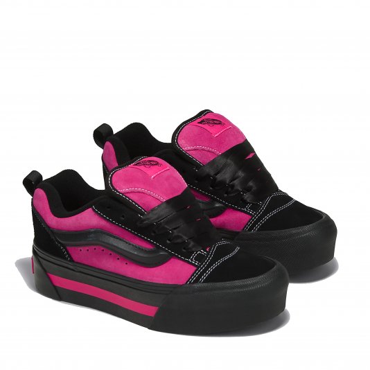 Knu Skool Max Stackform Vintage Satin Black/Pink