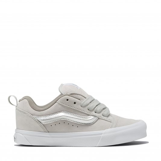 Knu Skool Metallic Silver/True White