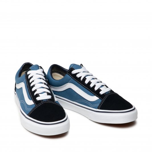 Old Skool Navy/White