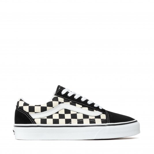 Old Skool Primary Check White/Black