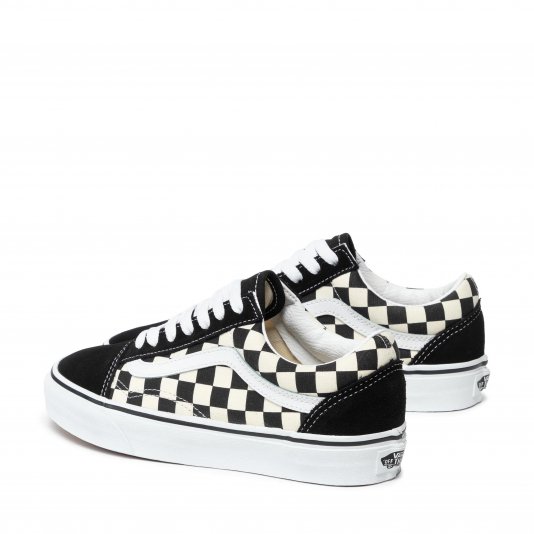 Old Skool Primary Check White/Black