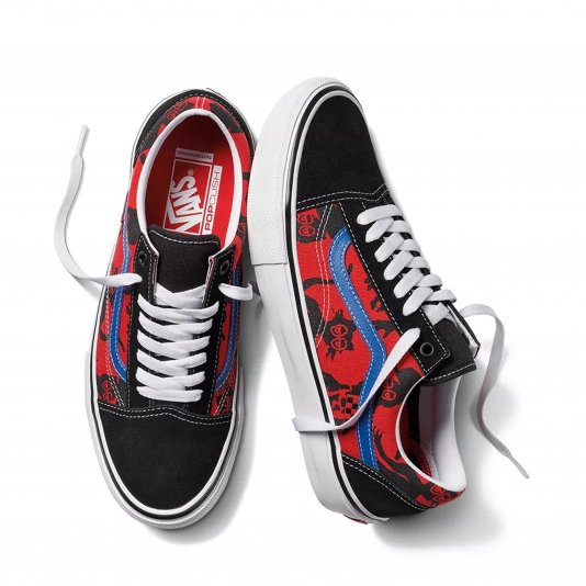Old Skool Skate X Krooked By Natas Black/Red