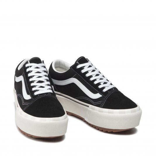 Old Skool Stacked Black/Blanc De Blanc