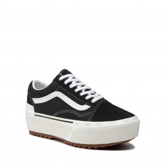 Old Skool Stacked Black/Blanc De Blanc
