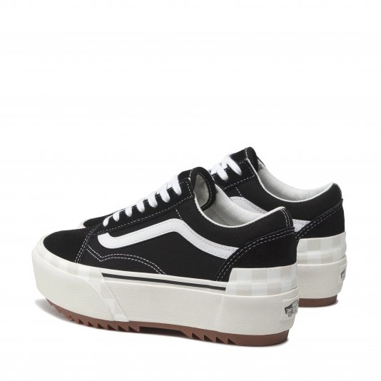 Old Skool Stacked Black/Blanc De Blanc