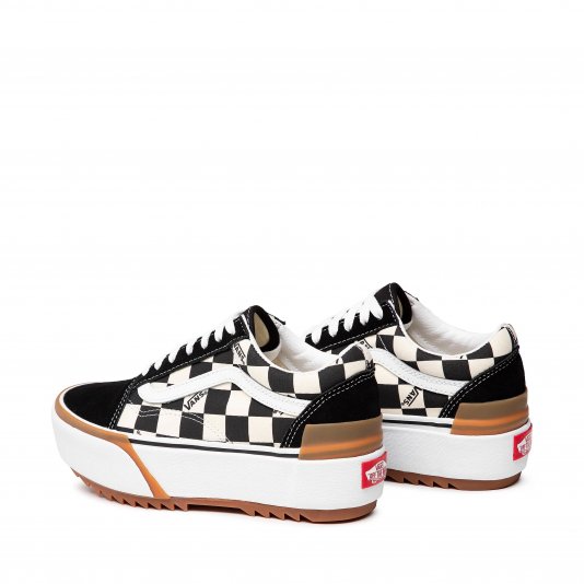 Old Skool Stacked Black/White/Checkerboard