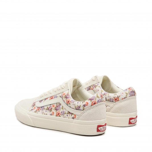 Old Skool Vintage Floral White