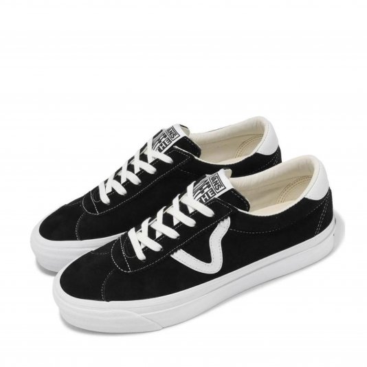 Sport 73 LX Pig Suede Black/White
