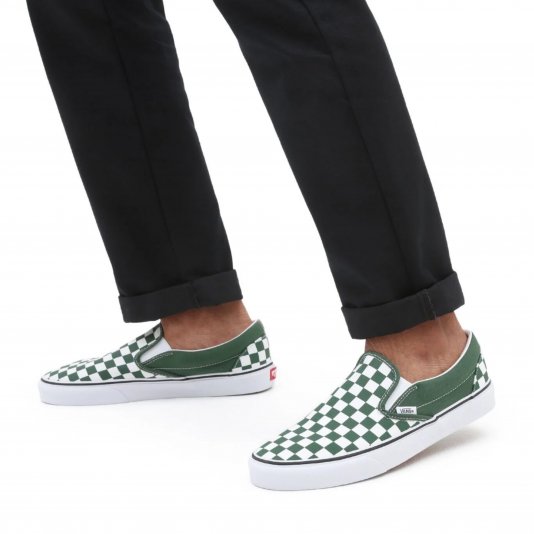 Classic Slip-On Greener Pastures Checkerboard