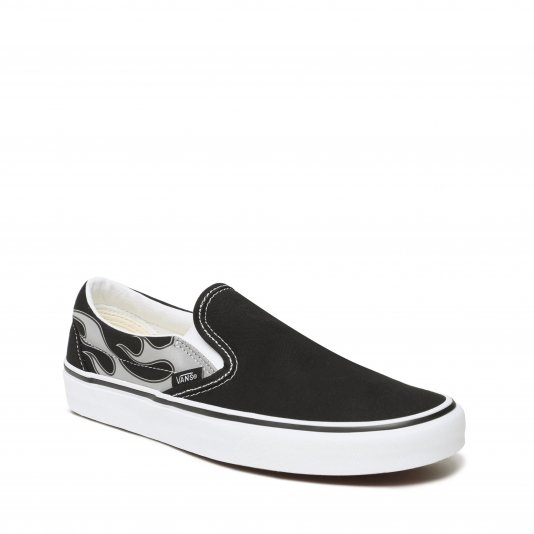 Classic Slip-On Reflective Flame Black