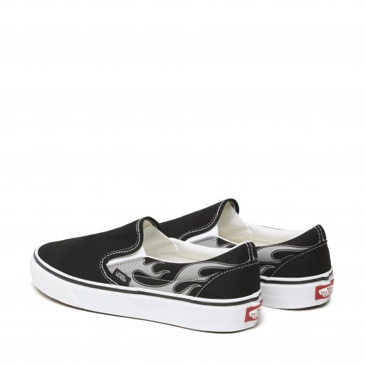 Classic Slip-On Reflective Flame Black