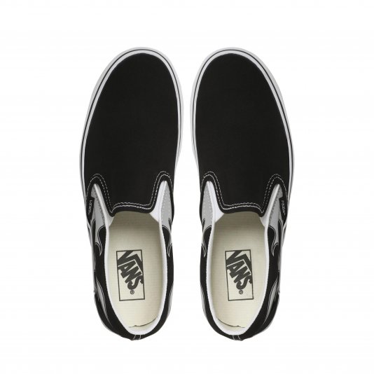 Classic Slip-On Reflective Flame Black