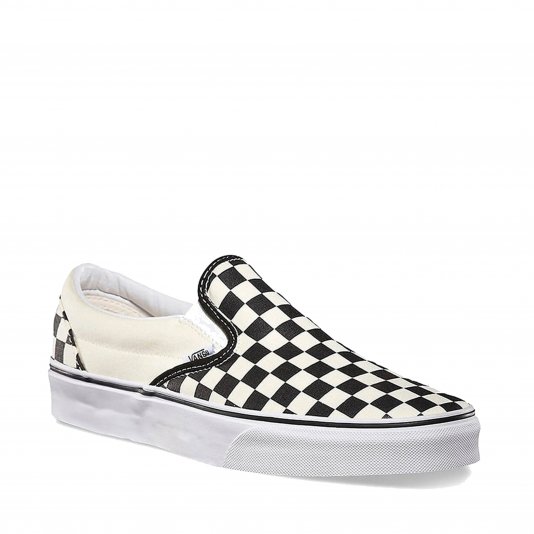 Classic Slip-On White Checkerboard