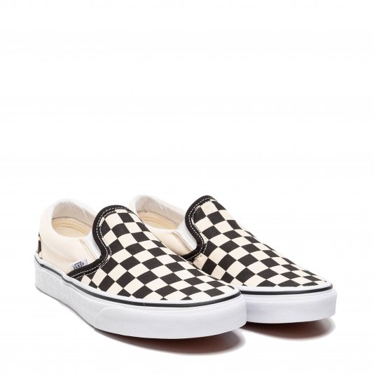 Classic Slip-On White Checkerboard