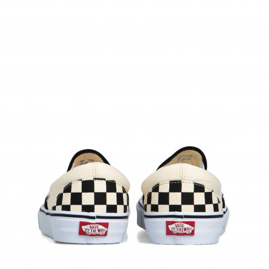 Classic Slip-On White Checkerboard