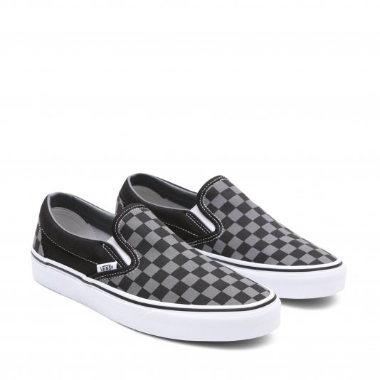 Slip-On Classic Checkerboard Black/Pewter