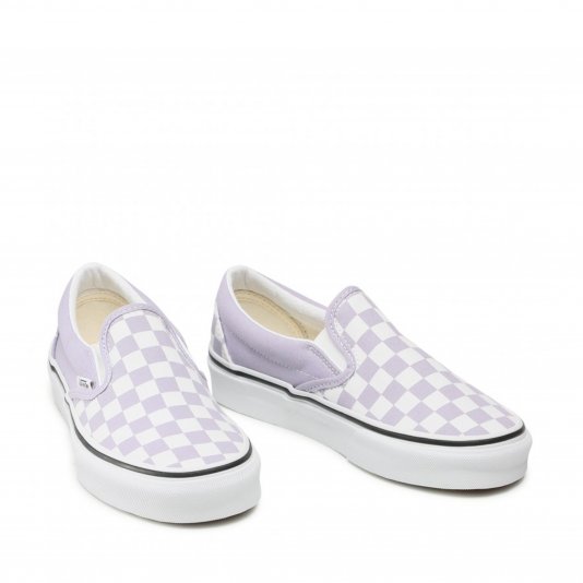 Slip-On Classic Checkerboard Languid Lavender/True White