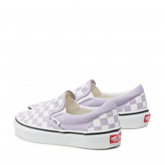Slip-On Classic Checkerboard Languid Lavender/True White