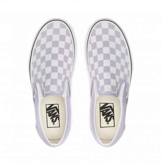 Slip-On Classic Checkerboard Languid Lavender/True White