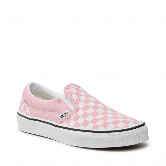 Slip-On Classic Checkerboard Pink/True White