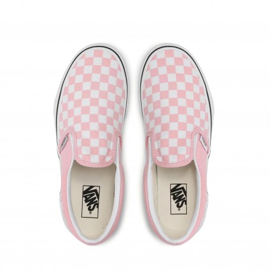 Slip-On Classic Checkerboard Pink/True White