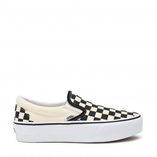 Slip-On Classic Platform Checkerboard Black/White