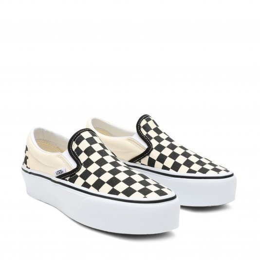 Slip-On Classic Platform Checkerboard Black/White