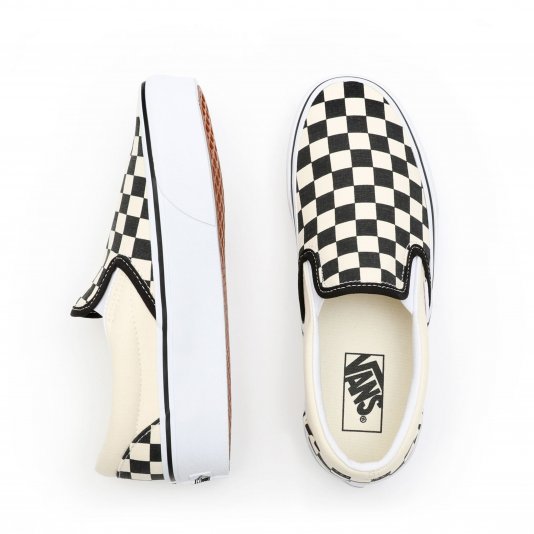 Slip-On Classic Platform Checkerboard Black/White