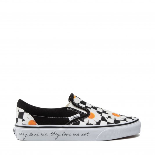 Slip-On Love Me Love Me Not Daisy/True White