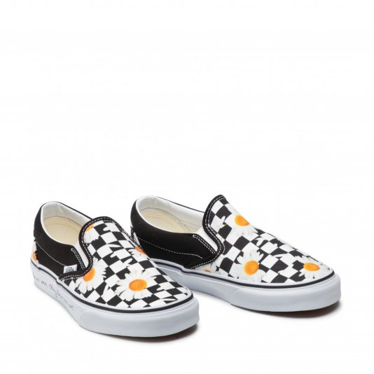 Slip-On Love Me Love Me Not Daisy/True White