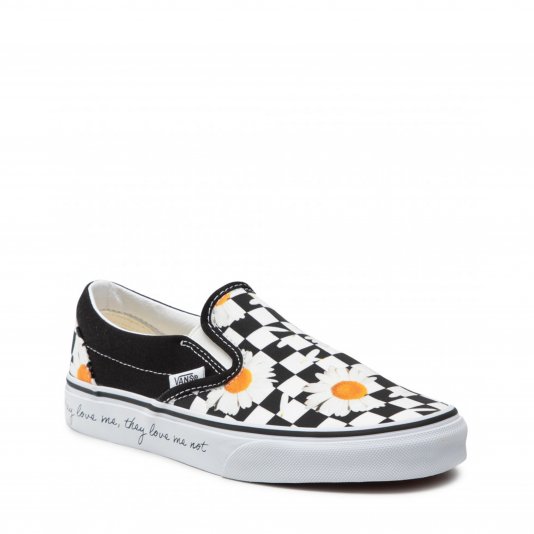 Slip-On Love Me Love Me Not Daisy/True White