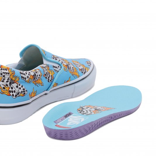 Slip-On Skate Synth Blue