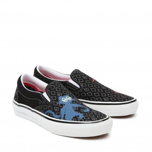 Slip-On Skate X Krooked By Natas Black/Off White