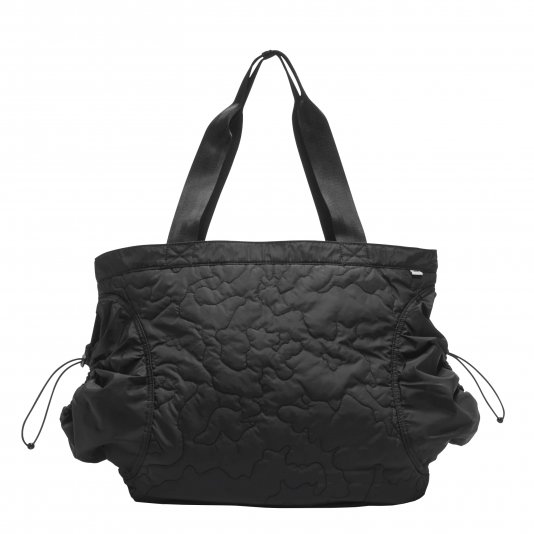 Premium Quilted Camo Cargo Tote Black