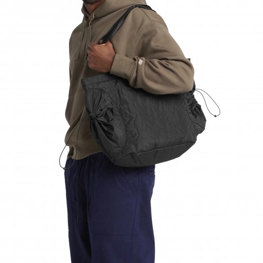 Premium Quilted Camo Cargo Tote Black