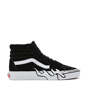 Sk8-HI Flame Black/White Suede