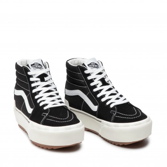 Sk8-HI Stacked Black/Blanc De Blanc