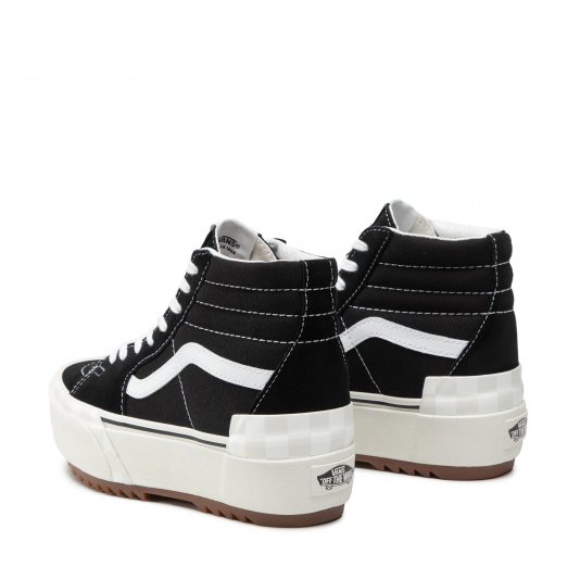 Sk8-HI Stacked Black/Blanc De Blanc