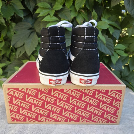 Sk8-HI White/Black Suede ( У )