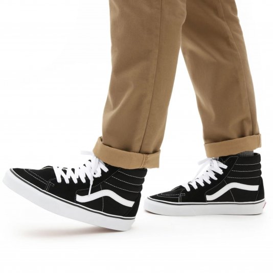 Sk8-HI White/Black Suede